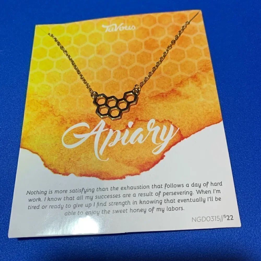 TuVous Apiary Honeycomb Necklace‎